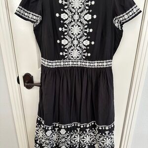 Boden Embroidery Cotton Dress